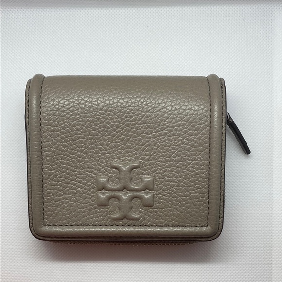 Tory Burch Taupe Leather Wallet